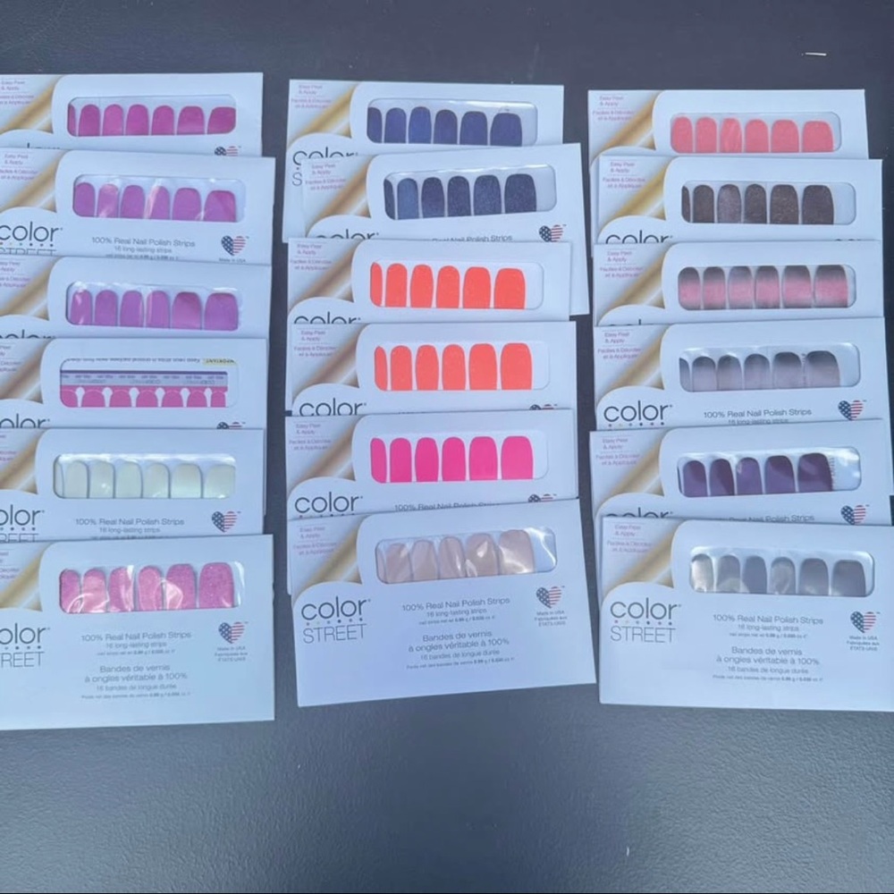 18 Color Street Nail Polish Strips Set